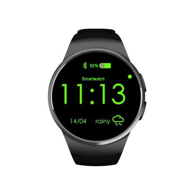 China MP3 Playback KY 2019 New Smart Watch KW18 With Heart Rate Monitor Support SIM TF Card Round Screen Smartwatch for sale