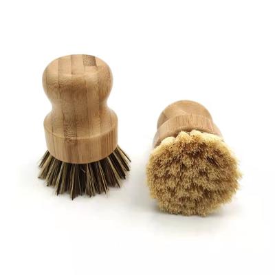 China Hot Selling Environmentally Friendly +smooth Ruisen Short Handle Round Dish Home Cleaning Brush For Kitchen for sale