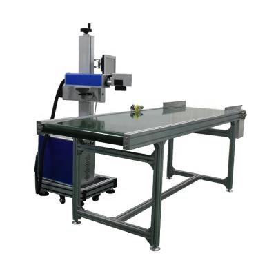 China The special price marking is 3000 US dollars 20w 30w 50w line flight optical laser marking machine for PVC pipe for sale