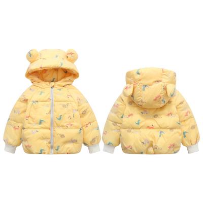 China Babies Warm Breathable Winter Spring Jacket Kids Coats For Toddler Girl Zipper Kids Outerwear Clothes Print Casual Top 2-8Y for sale