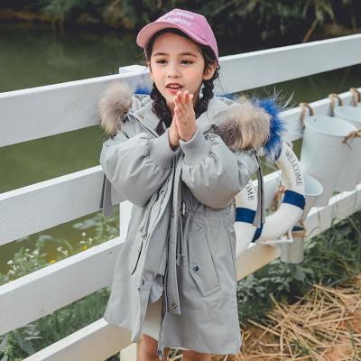 China Breathable Kids Boys Fashion Packable Parka Winter Wear Long Korean Cotton Stripper Down Bubble Jacket For Casual Girls for sale