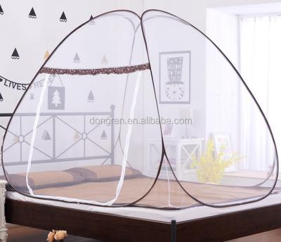 China Stainless Steel Folded Folding Pop Up Mosquito Net For Twin Bed for sale