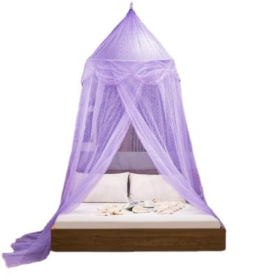 China Folded design mosquito nets for canopy beds in white color for sale