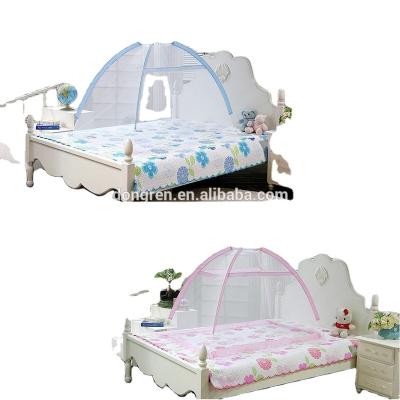 China Portable Collapsible Folded Baby Kids Toddler Bed Canopy Mosquito Net Tent 90x140x120cm for sale