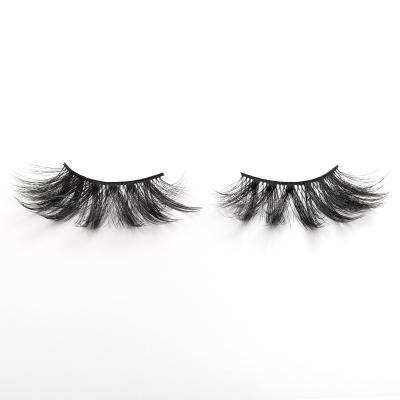 China 2021 Handcrafted Fake Lashes Thick Diamond Mink Lashes And Packaging Vegan Full Lash Strips 25mm Natural Curl Cat Eye for sale