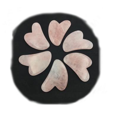 China China wholesale high quality good color rose quartz crystal guasha board for health care for sale