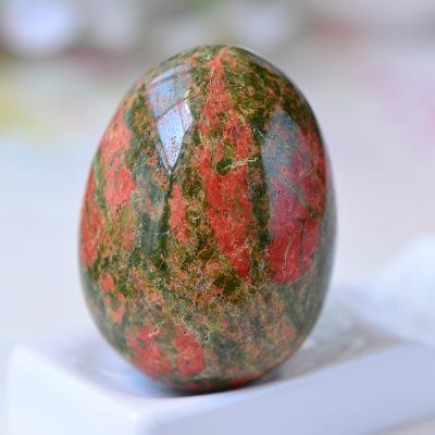 China Europe Ruby Zoisite Eggs Crystal Stone Colorful Natural Healing Yoni Egg for sale