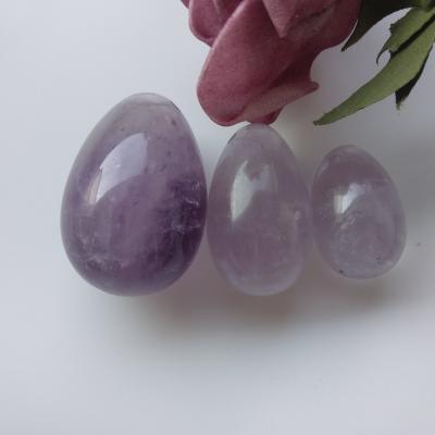 China China Hot Sale Natural Crystal Amethyst Exercise Use Jade Vaginal Yoni Egg for sale