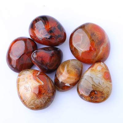 China China Semiprecious Stone Crafts Natural Agate Quartz Polished Crystal Gravel Tumbled Stone for sale