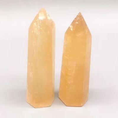 China China hot sale natural calcite yellow dots for decoration for sale