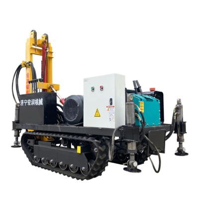 China Construction worksÂ   Tracked Pneumatic Electric Photovoltaic Drilling Rig Small Drive Drilling Machine for sale