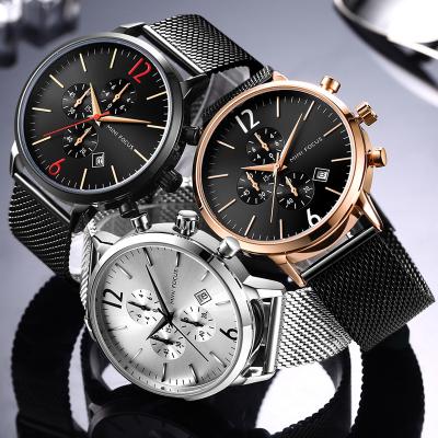 China Latest And Hot Selling Chronograph Mens Sports Watch With Steel Buckles By Factory Cheapest Price for sale