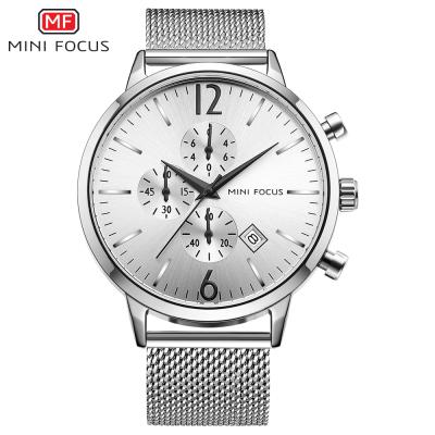 China Mini Focus Good Market Fashion Chronograph Quartz Wristwatch For Men for sale