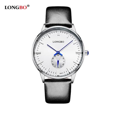 China Special wholesale genuine leather men's and couples wrist quartz chronograph casual surface band watch in Shenzhen factory for sale