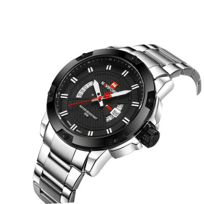 China Chronograph Naviforce Steel Band Men Quartz Wrist Watch in Shenzhen Factory with Alloy Case for sale