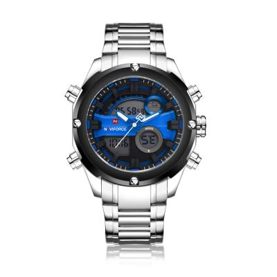 China Naviforce Chronograph Brands Popular Japan Movt Quartz Stainless Steel Band Watch With Cheap Price for sale