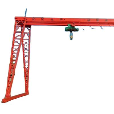 China 10t Single Girder Floor Gantry Gantry Crane MH Type Crane Made In China With European Electric Hoist for sale