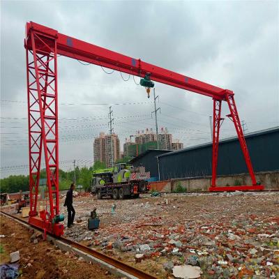 China Electric Movable Single Girder Indoor Adjustable Height Deck Crane Customized Mini Gantry Crane with Chain Crane or CD Crane for Workshop for sale