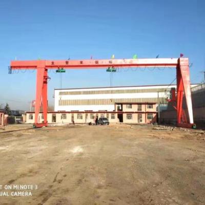 China Bridge crane 15 ton single girder portal gantry crane with crane for sale