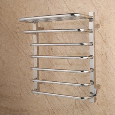 China Fashion Mirror Polish Wall Mounted Electric Towel Warmer Heated Towel Rail For Bathroom for sale