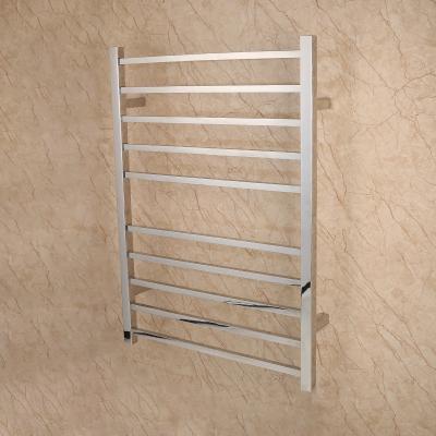 China Fashion Mirror Polish Wall Mounted Electric Towel Warmer Heated Towel Rail For Bathroom for sale