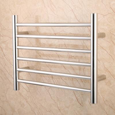 China Wall Mounted Electric Towel Heater Mirror Polish Heated Towel Rail For Bathroom for sale