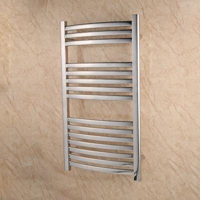 China Wall Mounted Electric Towel Heater Mirror Polish Heated Towel Rail For Bathroom for sale