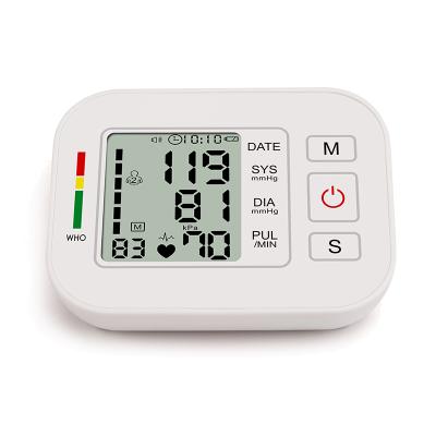 China Household Plastic Home CE Blood Pressure Monitor Digital Screen Printing Digital Blood Pressure Monitor for sale