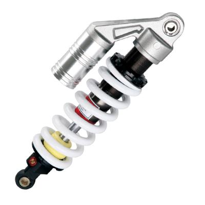 China Universal Aluminum Steel and Solid Rear Shock Absorber Motorcycle Adjustable Air Shock Absorber for sale