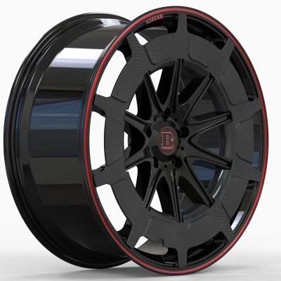 China Passanger car wheel racing custom alloy forged wheels 21 22 23 24 inch wheels 5x130 5x112 carbon fiber covers for w463 brabus g63 g900 G550 for sale