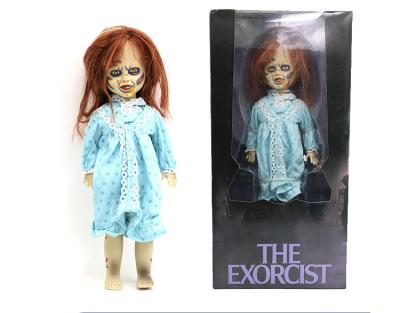 China Interactive High Quality Fantastic Horrible Dolls Exorcist Annabel Bride Doll Scary PVC Toys Live The Dead Dolls for sale