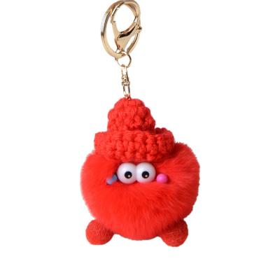 China Wholesale Custom Cheap Cotton Ready To Ship Promotional Cute Plush Stuffed Plush Toy For Decoration Key Chain Car Keychain for sale