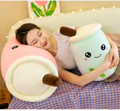 China Factory Home Custom Wholesale Hot Sale Gifts Decoration Plushies Squishy Bubble Stuffed Boba Coffee Cup Milk Bubble Tea Plush Toy for sale