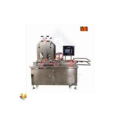 China 220V Assorted Gummies Depositing Soft Bean Bears Gummy Candy Depositing Machine 20-50kg/h for sale