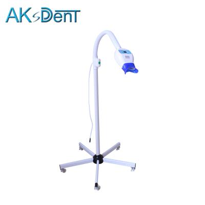 China AKsDenT D6GG-B Wheeled Whitening Led Lamp Teeth Whitening Machine Teeth Whitening Light 80*12*17cm for sale