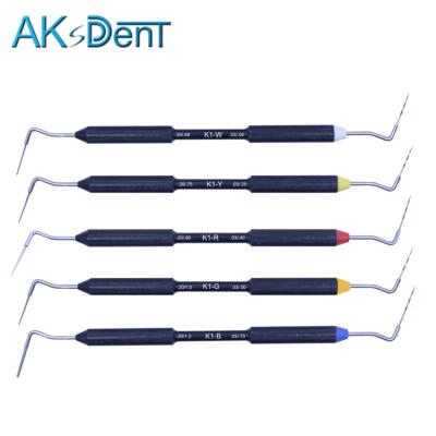 China Dentistry AKsDenT K1PP Gutta Percha Clamping Hand Dental Endodontic Plugger for sale