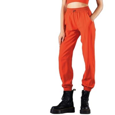 China Breathable Drawstring Breathable Stretch Polyester Loungewear Yoga Sporty Loose Diet Pants With Pockets Tummy Control for sale