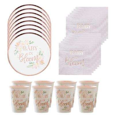 China Disposable Baby Amazon Birthday Party Tableware Set Party Supplies Birthday Decoration Party for sale