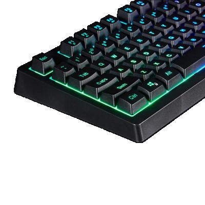 China Anti-ghosting Ergonomic Backlit 87 Metal Gaming Keypad Top Key Top Waterproof Keyboard Gaming White Keyboard RGB for sale