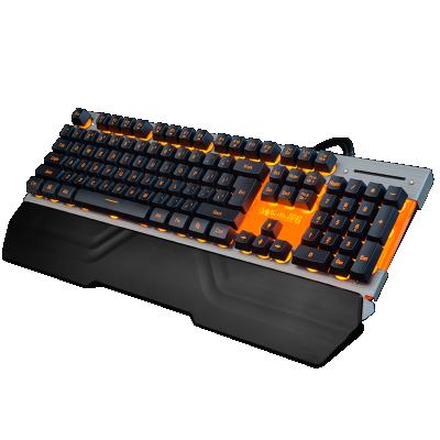 China Ergonomic Desktop RGB Backlit 104 Key Metal Computer Keypad Computer Keypad Gaming Waterproof Keyboard for sale