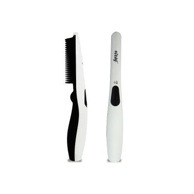 China 2022 New Portable Rechargeable Cordless Car Hair Straightener With Comb For Men for sale