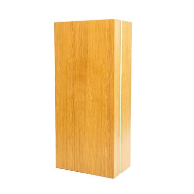 China Recyclable Premium Wine Packing Box White Oak Wooden Wine Bottle Packing Box Wooden Gift Box For Wine for sale