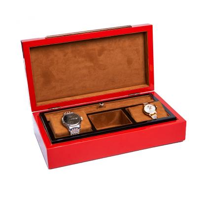 China Custom Wooden Gift Shop Watch Box Gift Watches Packaging Watch Boxes And Cases for sale