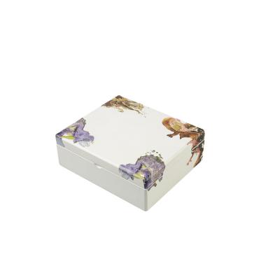 China Wholesale Recyclable Luxury Decorative Wooden Gift Box Souvenir Color Sticker Gift Perfume Wooden Storage Box for sale