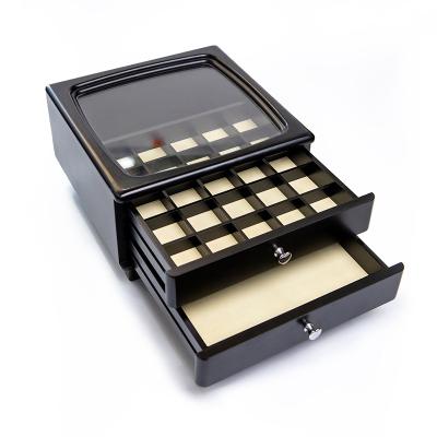 China Packaging Wooden Jewelry Storage Box Ware Double Layers Luxury Wooden Gift Boxes for sale