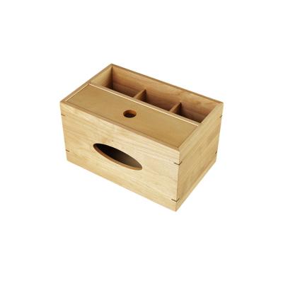 China Wholesale Recyclable Eco Friendly Handmade Remoter Household Wooden Storage Box for sale