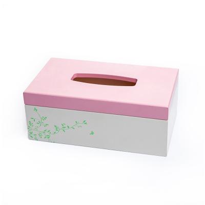 China Beautiful Minimalist Hot Selling Tissue Boxes Cute Tissue Storage Box Wooden Napkin Box for sale