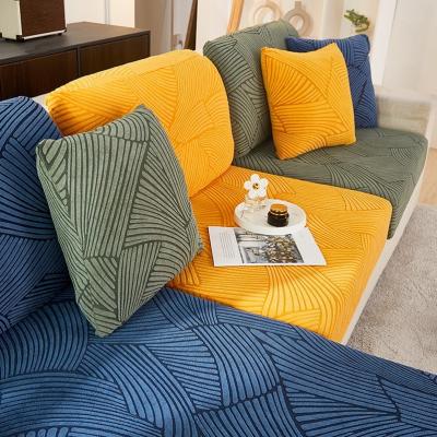 China Elastic High Quality Polyester Knitted Jacquard Elastic Stretch Sofa Covers For Home for sale