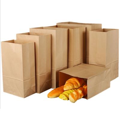 China Disposable Small Medium and Large Size Paper Bags for Food Takeaway Paper Bags for Paper Bag Food Wrapping Paper for Food for sale