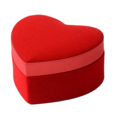 China Recycled Materials Custom Design Empty Chocolate Box Red Heart Shape Luxury Gift Chocolate Packaging Box for sale